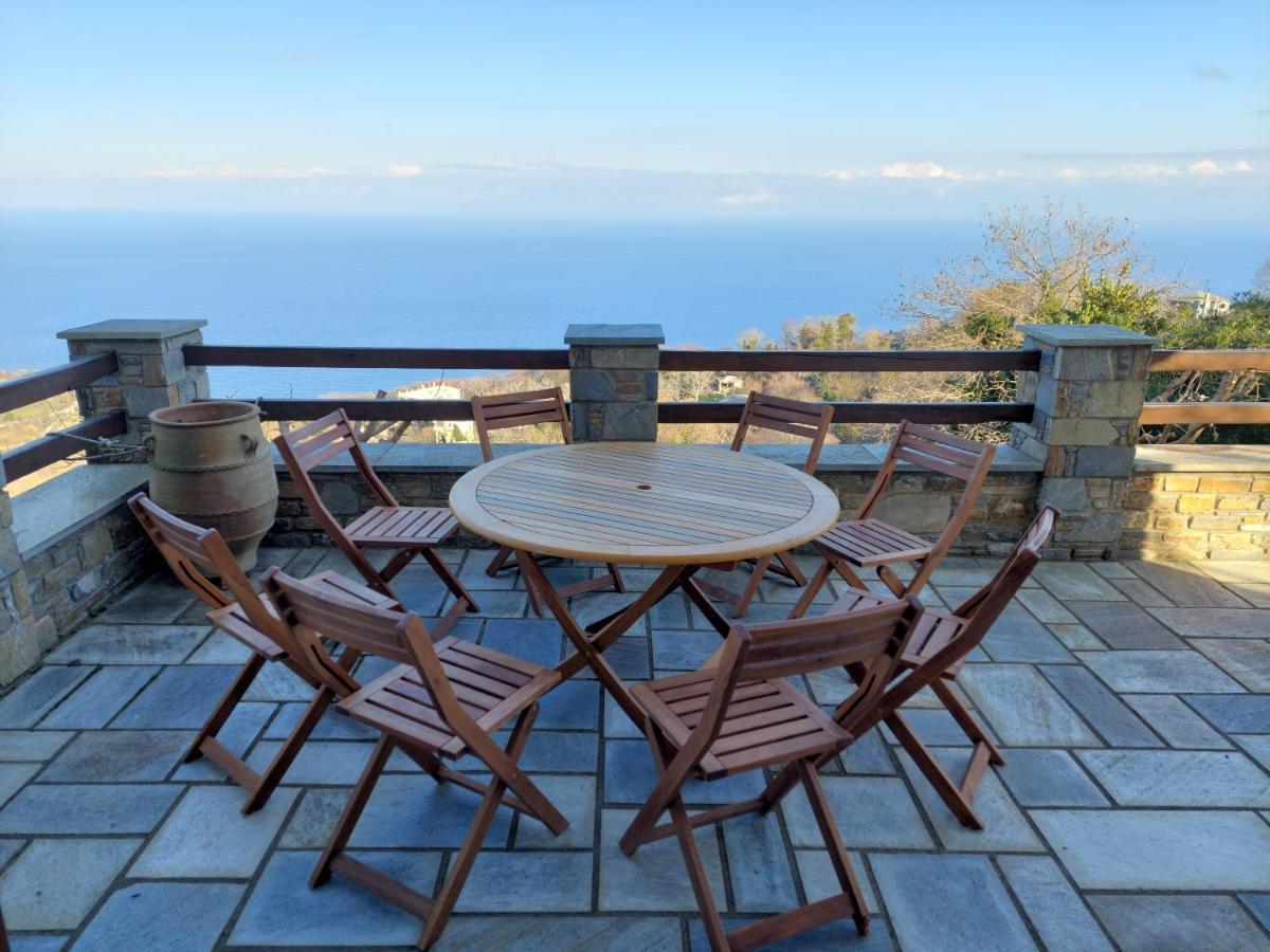 Θαλλώ Luxurious Villa Tsagarada Exterior photo